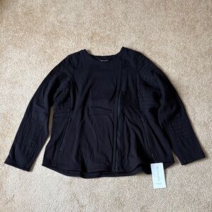 Athleta Black Jacket 1X NWT Moto